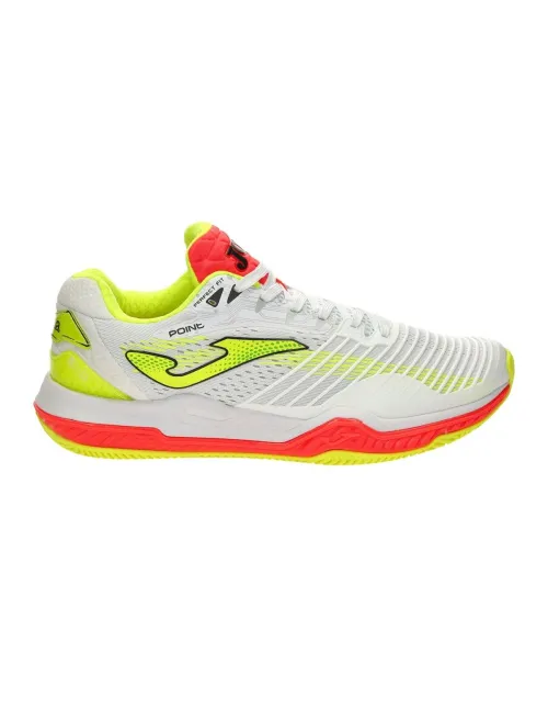 Joma Point 21 Clay Blanco Naranja Fluor | Ofertas de pádel